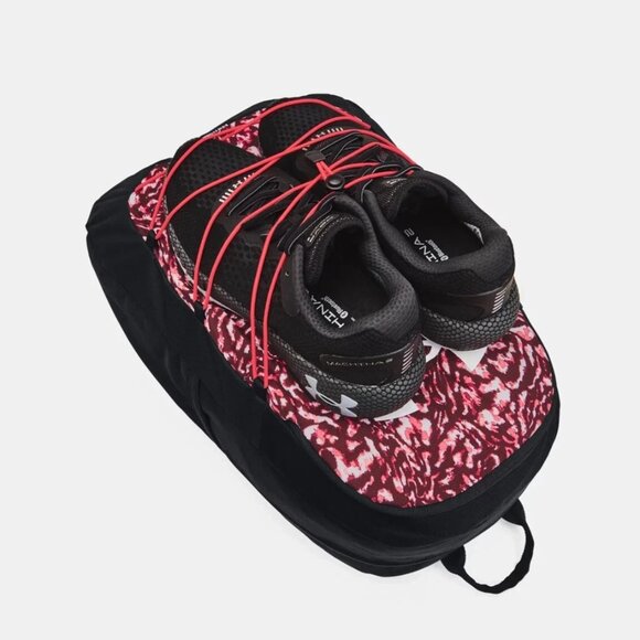 Under Armour Hustle Sport Backpack Fits 15" Laptop Raspberry/Black NEW - Picture 2 of 11